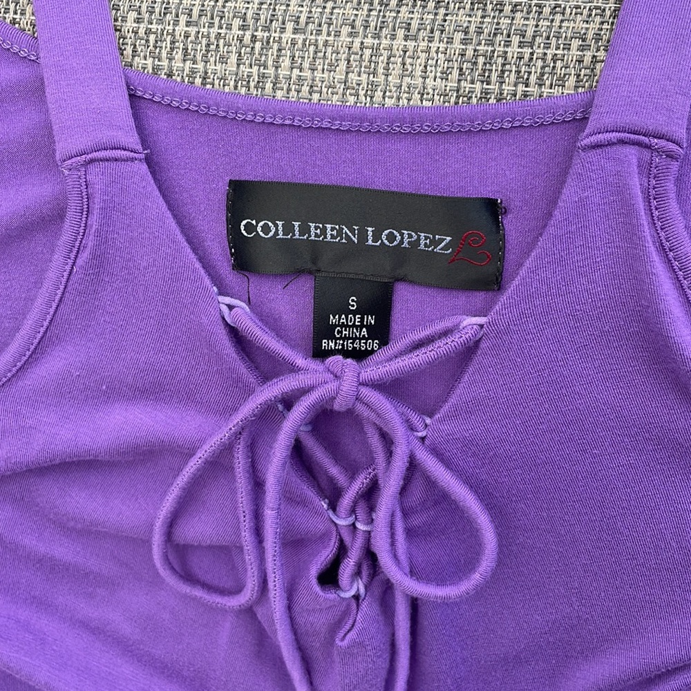 Colleen Lopez Dress with lace bell sleeves. Size S - Picture 3 of 3